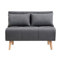 SCHLAFSESSEL - 1 Person - stoff - grau Chila - Grau, Holz/Textil (110/83/76cm) - Vente-Unique
