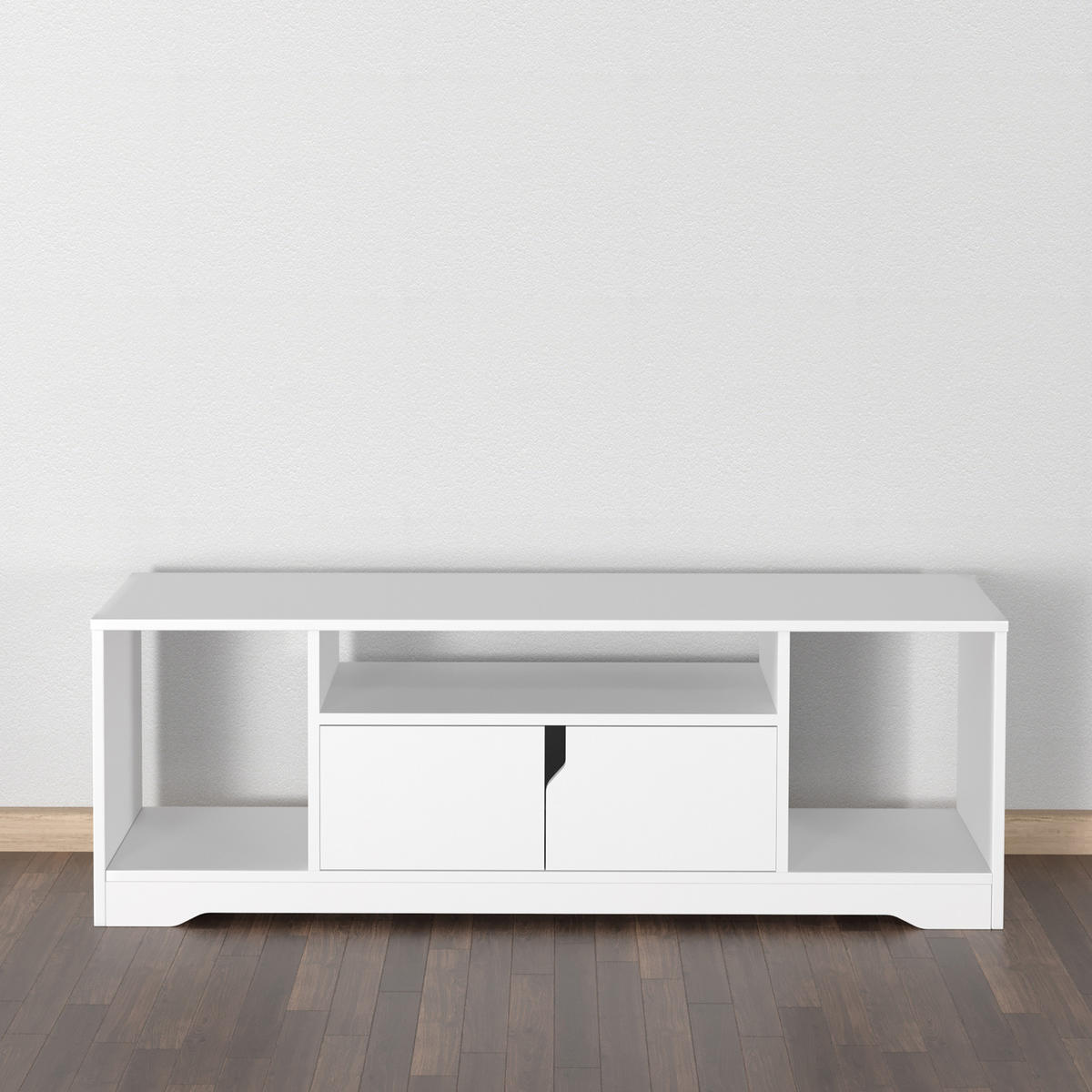 TV-MÖBEL Weiß 1 Stück - Weiß, Holzwerkstoff (120/41/30cm) - GiPP