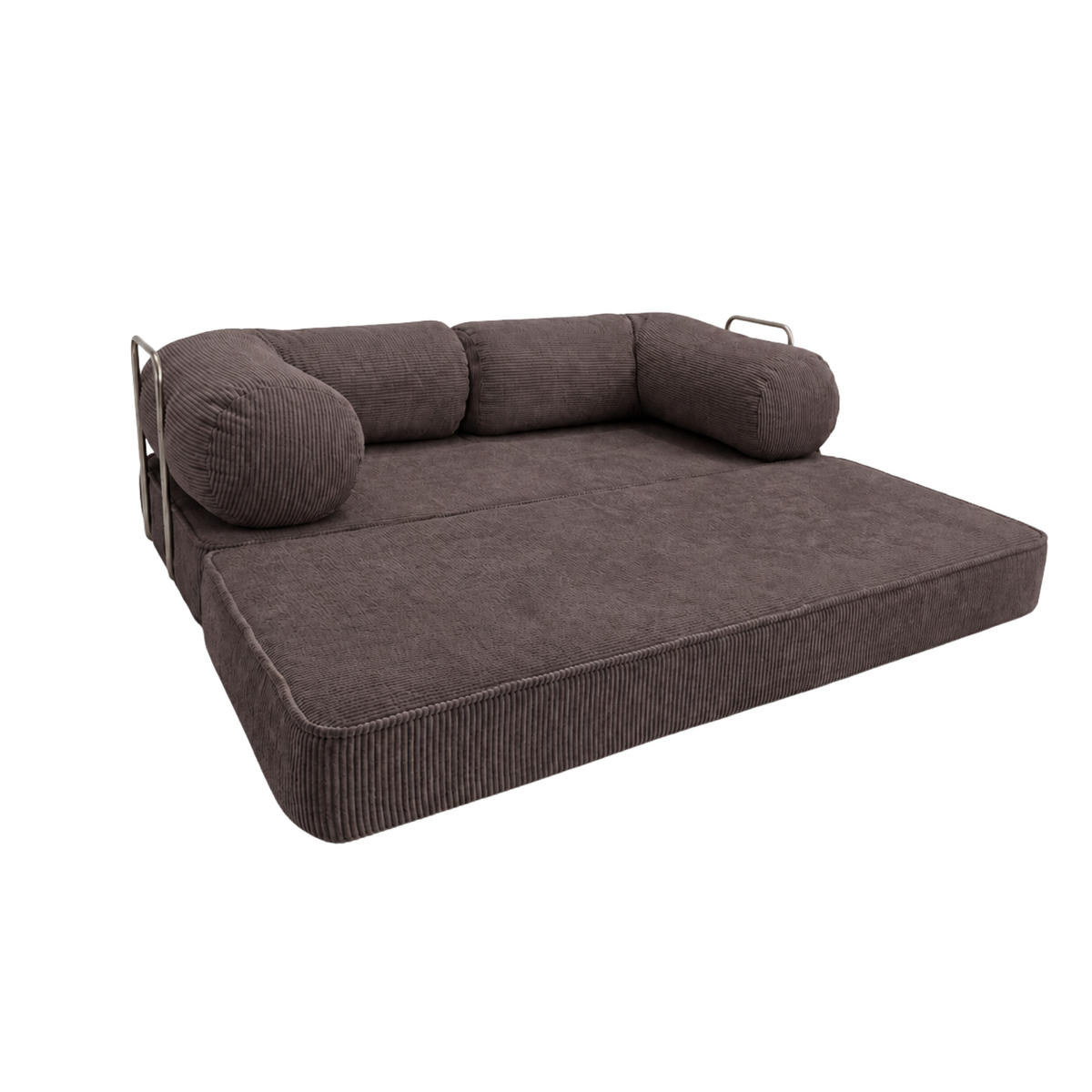PREMIUM Lounge Sofa mit modernem Komfort Braun - Braun, Textil (200/70/100cm) - SURB