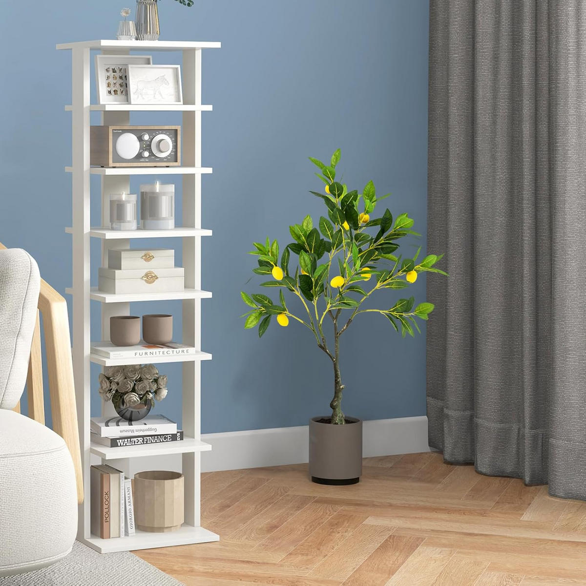 ZITRONENBAUM Grün - Grün, Kunststoff (80cm) - COSTWAY