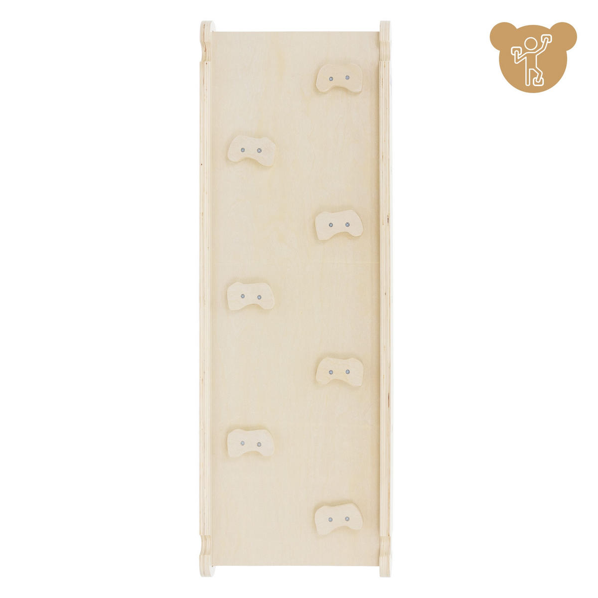 KLETTERBOGEN mit RUTSCHBRETT - Naturfarben, Holz (72/60/94cm) - Joyz