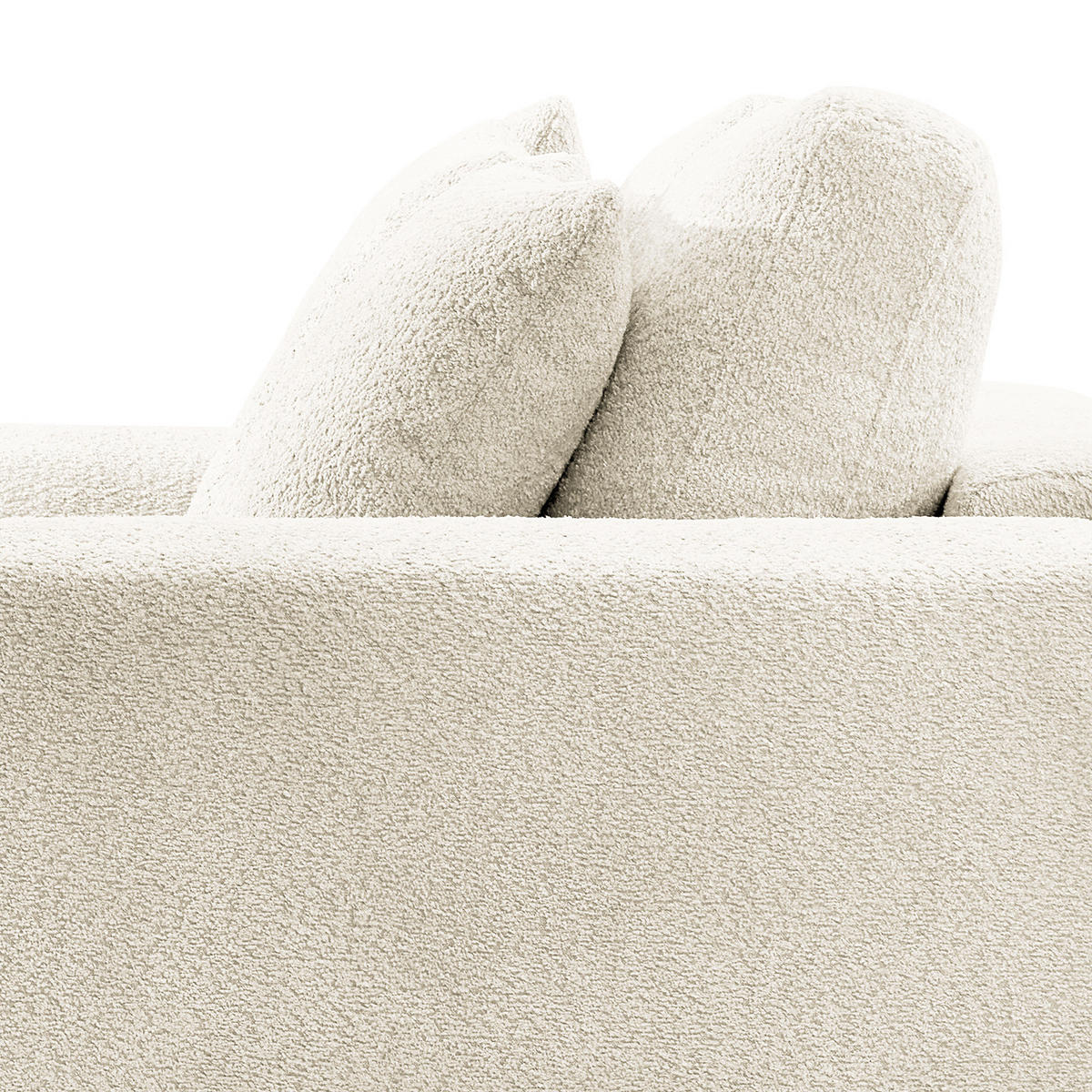 3-SITZER SOFA - Weiß, Textil (243/92/103cm) - home24