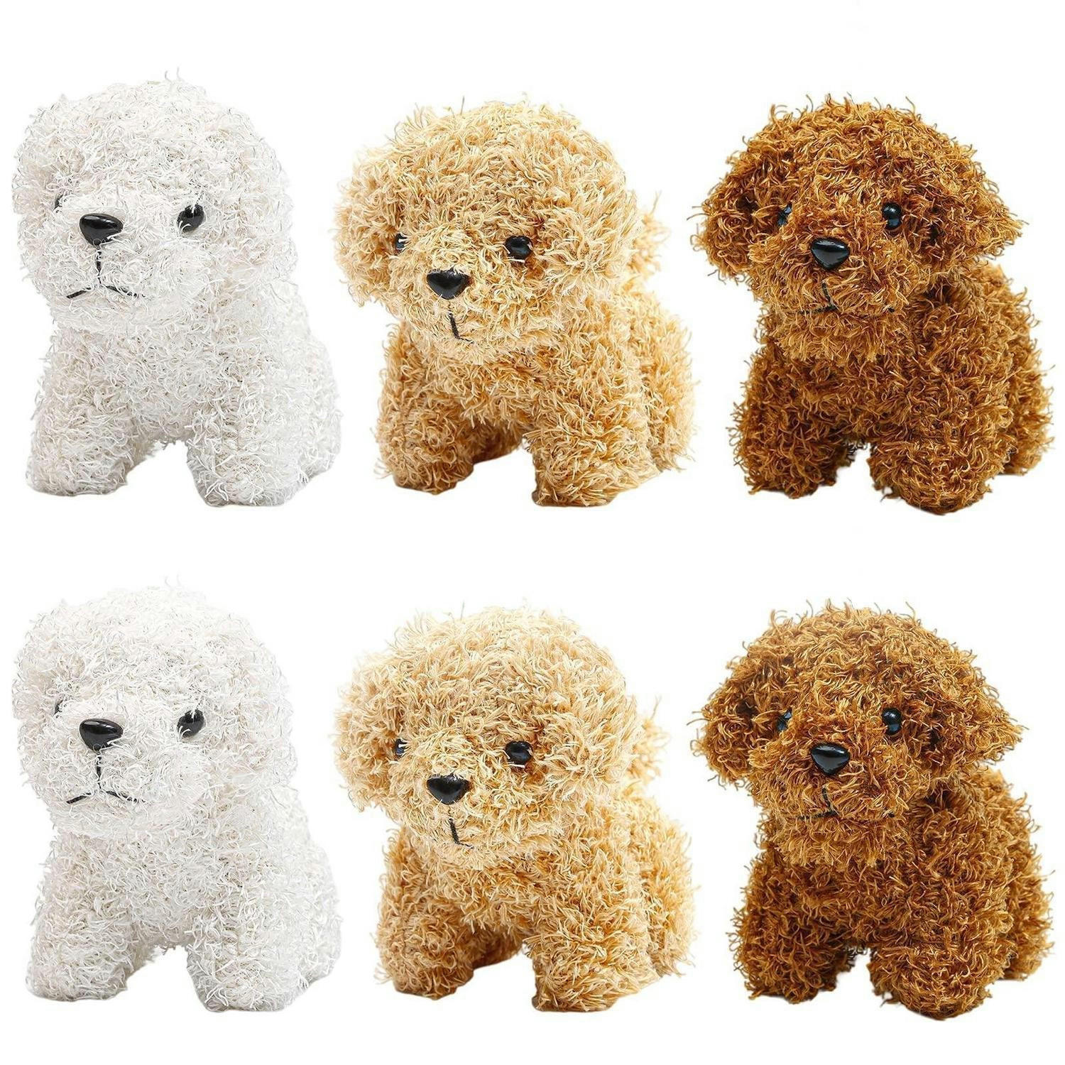 STOFFTIER 6-teiliges Set Hunde 12 cm - Multicolor, Textil (6/12cm)