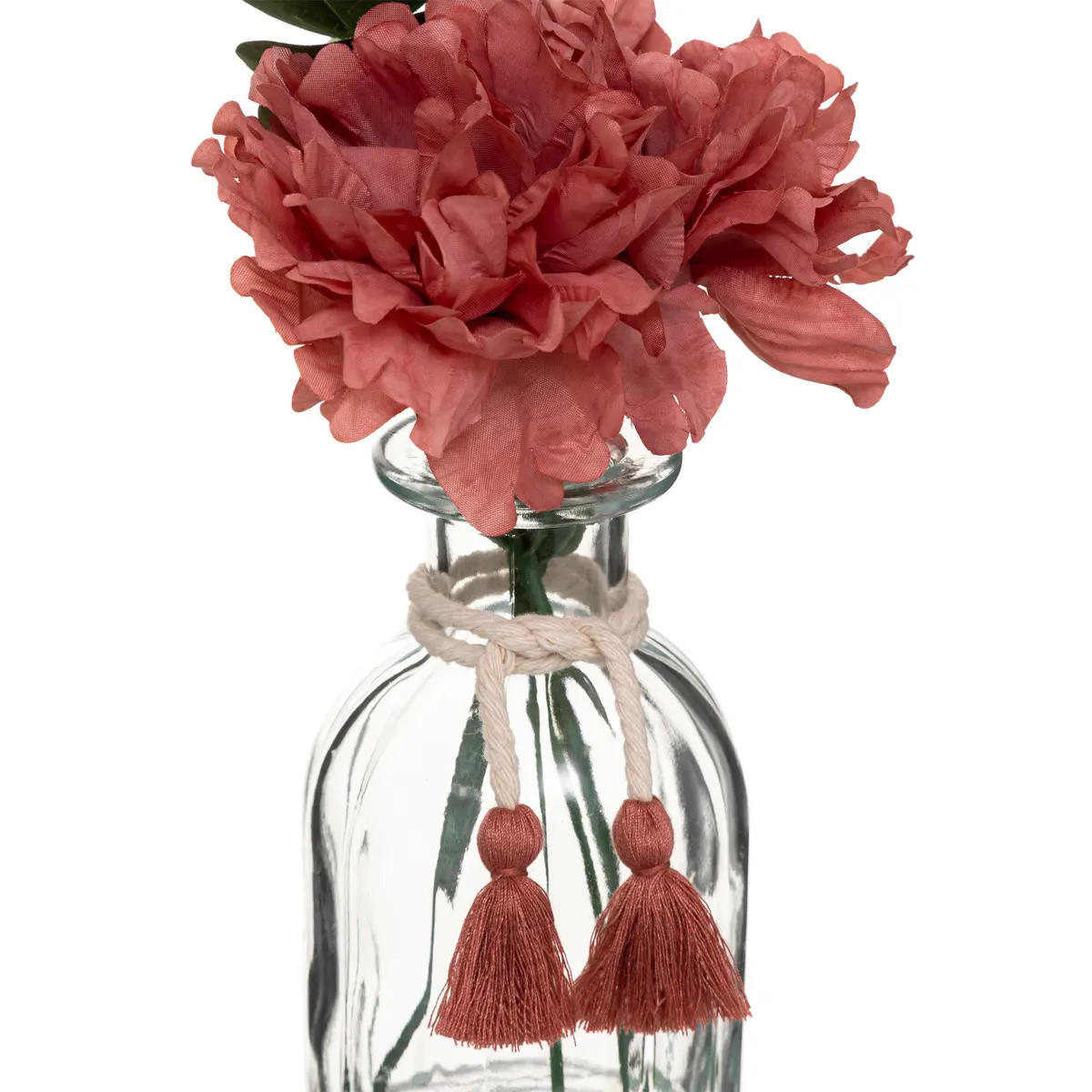BLUMENARRANGEMENT Glas Carmen 30 cm - Pink, Kunststoff (30cm) - Atmosphera Createur d´interieur