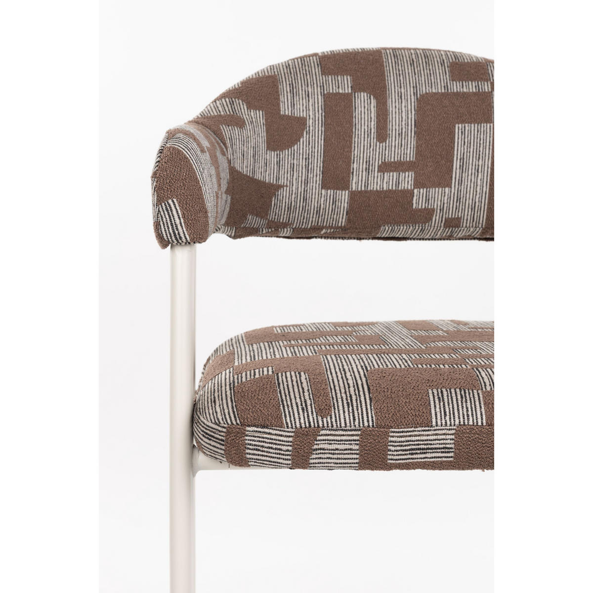 ESSZIMMERSTÜHLE Miyo Grau - 2 er Set - Beige, Metall (55/81/58cm) - Dutchbone
