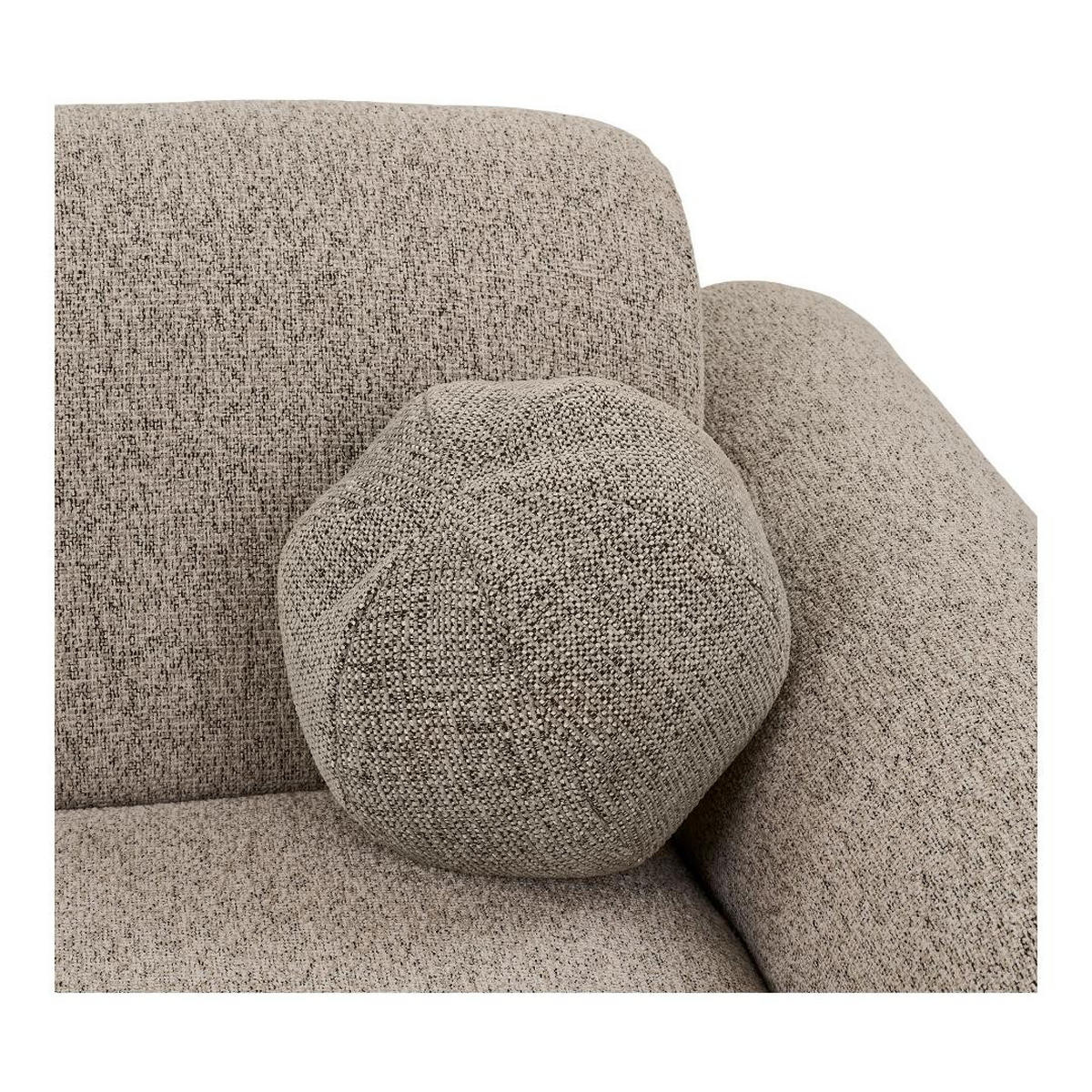 SOFA, Astrid, Stühle Grau, Polyester, 177 x 300 x 75 cm - Grau, Textil (177/300cm) - ebuy24