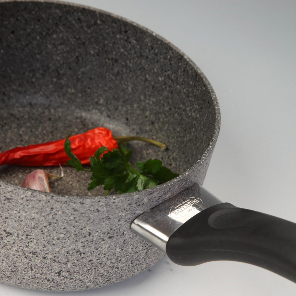 STIELTOPF Grau 31/17/10 cm FERG28016U - Grau, Metall (16cm) - Ballarini