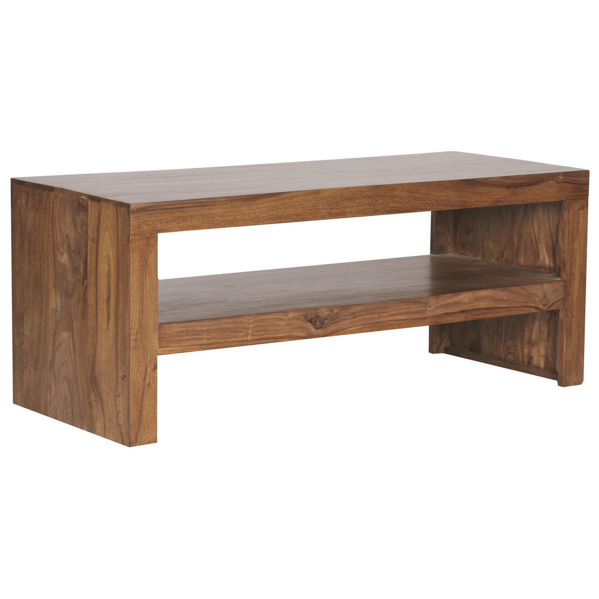 COUCHTISCH Sheesham Massivholz, Moderner Stil, 110x45x45 cm, Handgefertigt - Braun, Holz (45/110/45cm) - KADIMA DESIGN