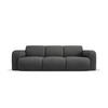 SOFA Molino aus strukturiertem Stoff dunkelgrau 3 Sitzplätze - Dunkelgrau, Textil (95/72/235cm) - Micadoni
