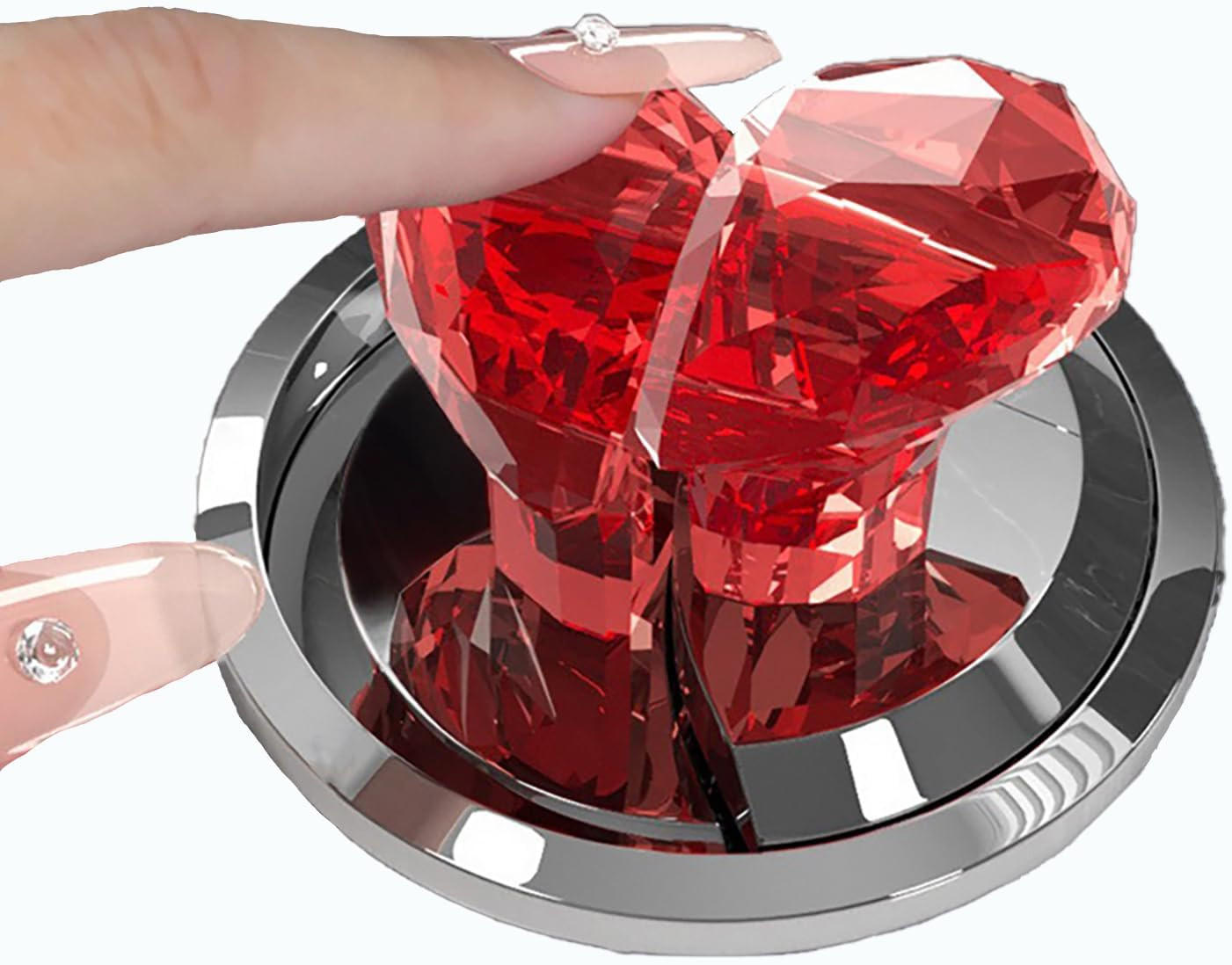 WC-SPÜLTASTE, Rot,4.8/3.6/2.7cm,2er-Pack - Rot, Kunststoff (4/4/10cm)