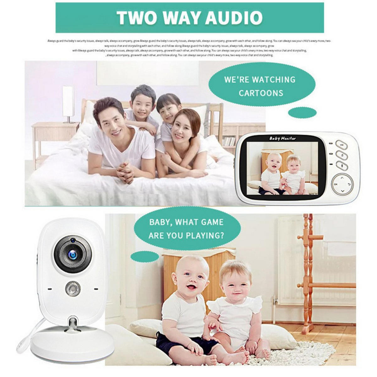 BABYPHONE, EU-Stecker, Weiß - Weiß, Kunststoff - Authentics