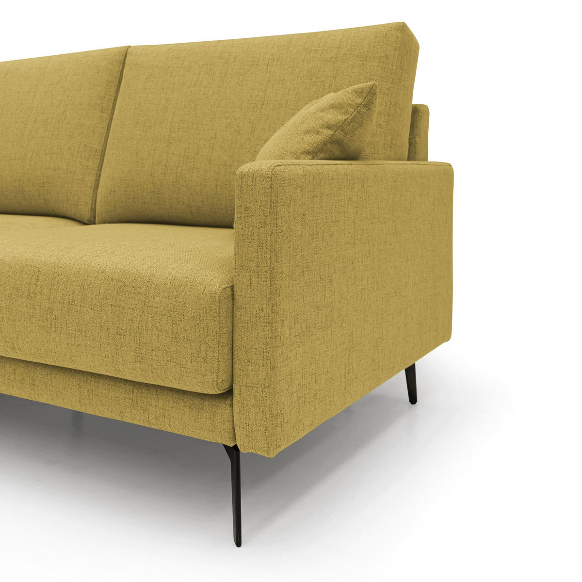 LINEARSOFA Saturno - Gelb, Textil (160/94/90cm) - Divani.store