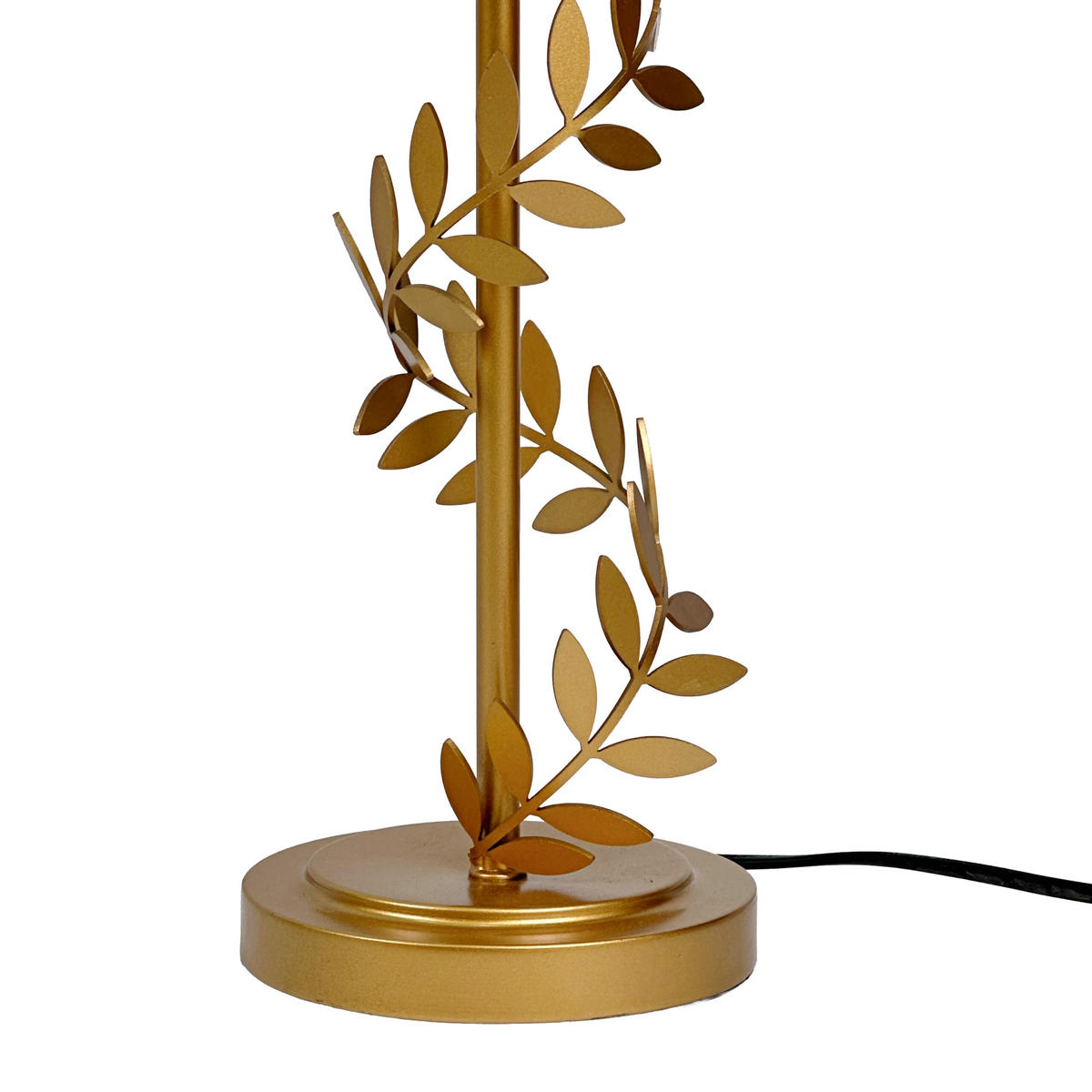 TISCHLAMPE - Goldfarben, Textil/Metall (27/27/55cm) - Relaxdays