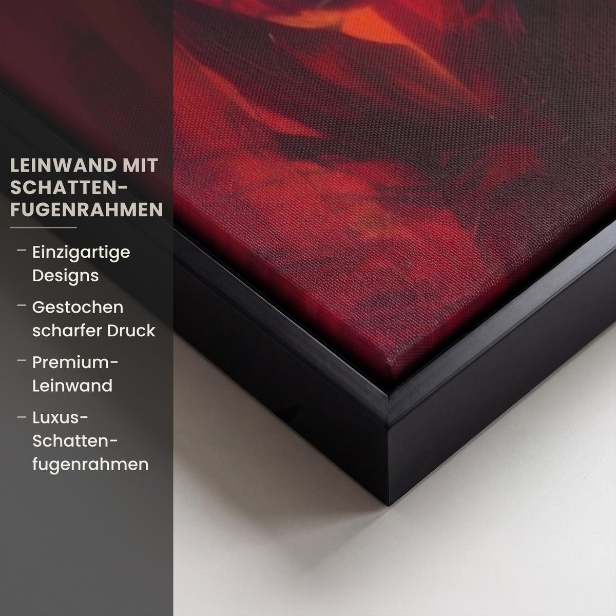 LEINWAND Bilder mit Rahmen - Wein - Frau - Stimmungsvoll - Farbenfroh - 60x90 - Bordeaux, Textil (60/90cm) - MuchoWow