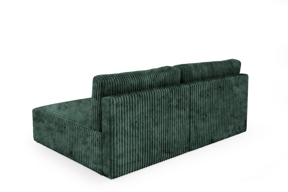ECKSOFA Natalia Xs - Grün, Holzwerkstoff/Textil (210/149cm) - Fun Möbel