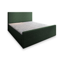 BOXBETT BRENTO 140x200 cm mit Matratze und Topper - Grün - Grün, Holz (140/200cm) - MASSENO