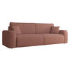 SCHLAFSOFA Piano Cord - Schwarz/Rosa, Holz/Kunststoff (245/82/92cm) - MIRJAN24