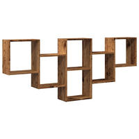 WANDREGAL Altholz-Optik 159/18/66 Cm Holzwerkstoff - Braun, Holzwerkstoff (18/66/159cm) - vidaXL