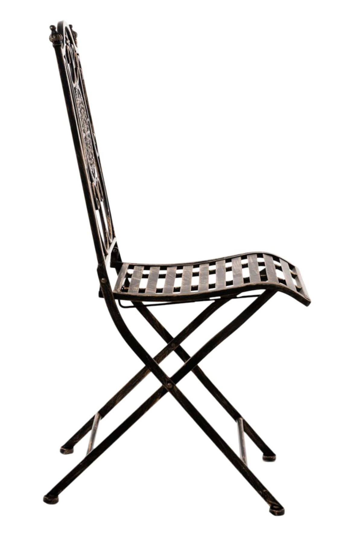 STÜHLE Sidan - 2er Set bronze - Braun, Metall (42/91.5/49cm) - TPFGarden