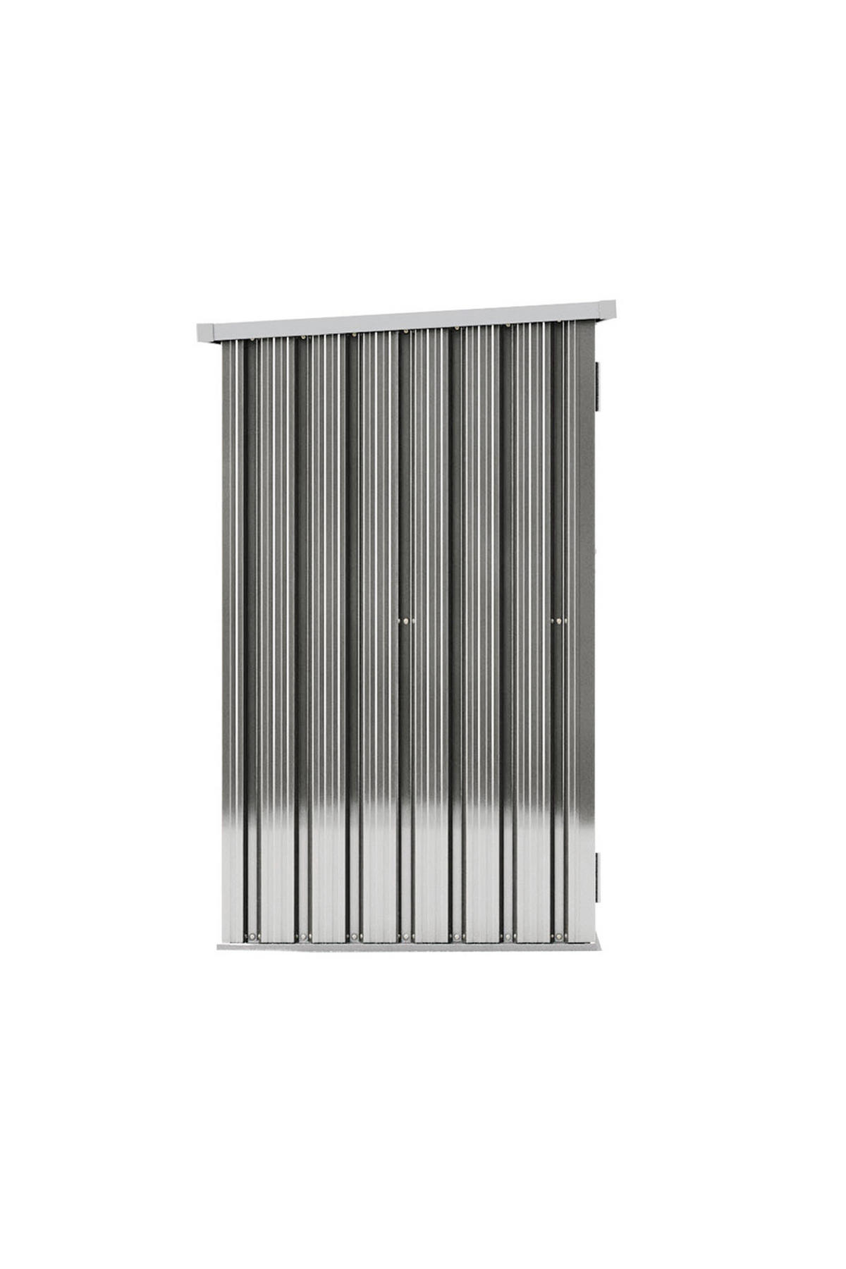 GARTENHAUS Gerätehaus aus Metall in Grau, Outdoor-Patio-Aufbewahrungsschuppen Praktische Doppeltürkonstruktion Einfache Montage 143 x 87 x 135 cm - Grau, Metall (143/135/83cm) - Livingandhome