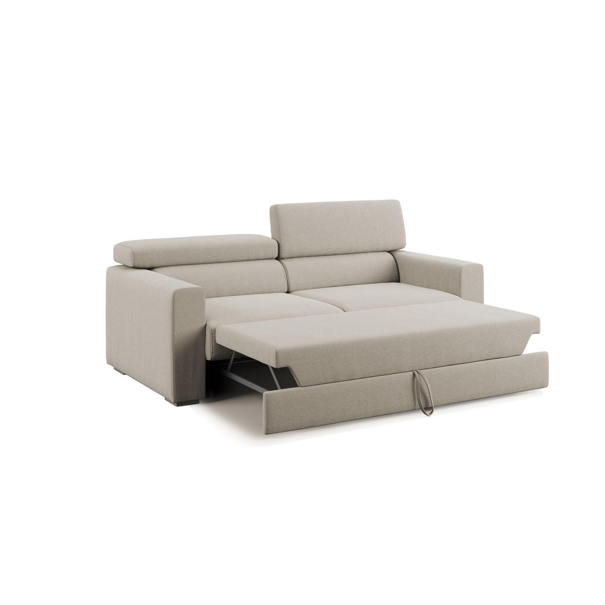 LINEARSOFA Dylan - Creme, Textil (158/89/100cm) - Divani.store