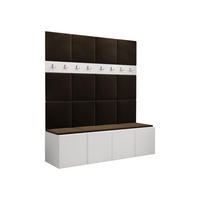 GARDEROBEN-SET Orion V - Weiß/Braun, Holzwerkstoff/Kunststoff (168/186/46cm) - MIRJAN24