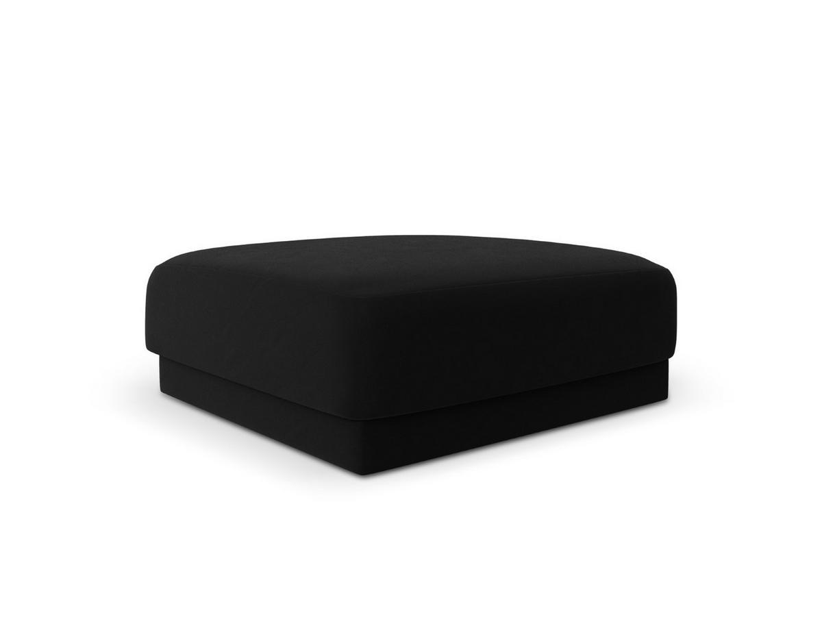 POUF Miley aus Samt schwarz - Schwarz, Textil (90/40/90cm) - Micadoni