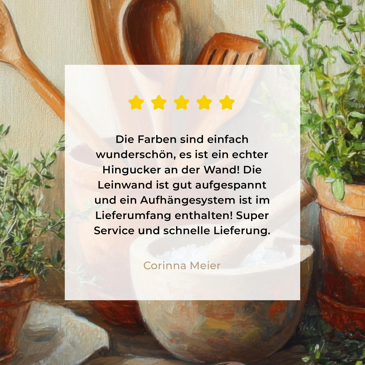 LEINWANDBILD Töpfe - Kräuter - Holz Wandbilder 80x60 cm - Terracotta, Textil (80/60cm) - MuchoWow