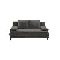 SCHLAFSOFA mit Bettkasten und Schlaffunktion - Anthrazit/Schwarz, Holz/Kunststoff (210/96/106cm) - ed exciting design