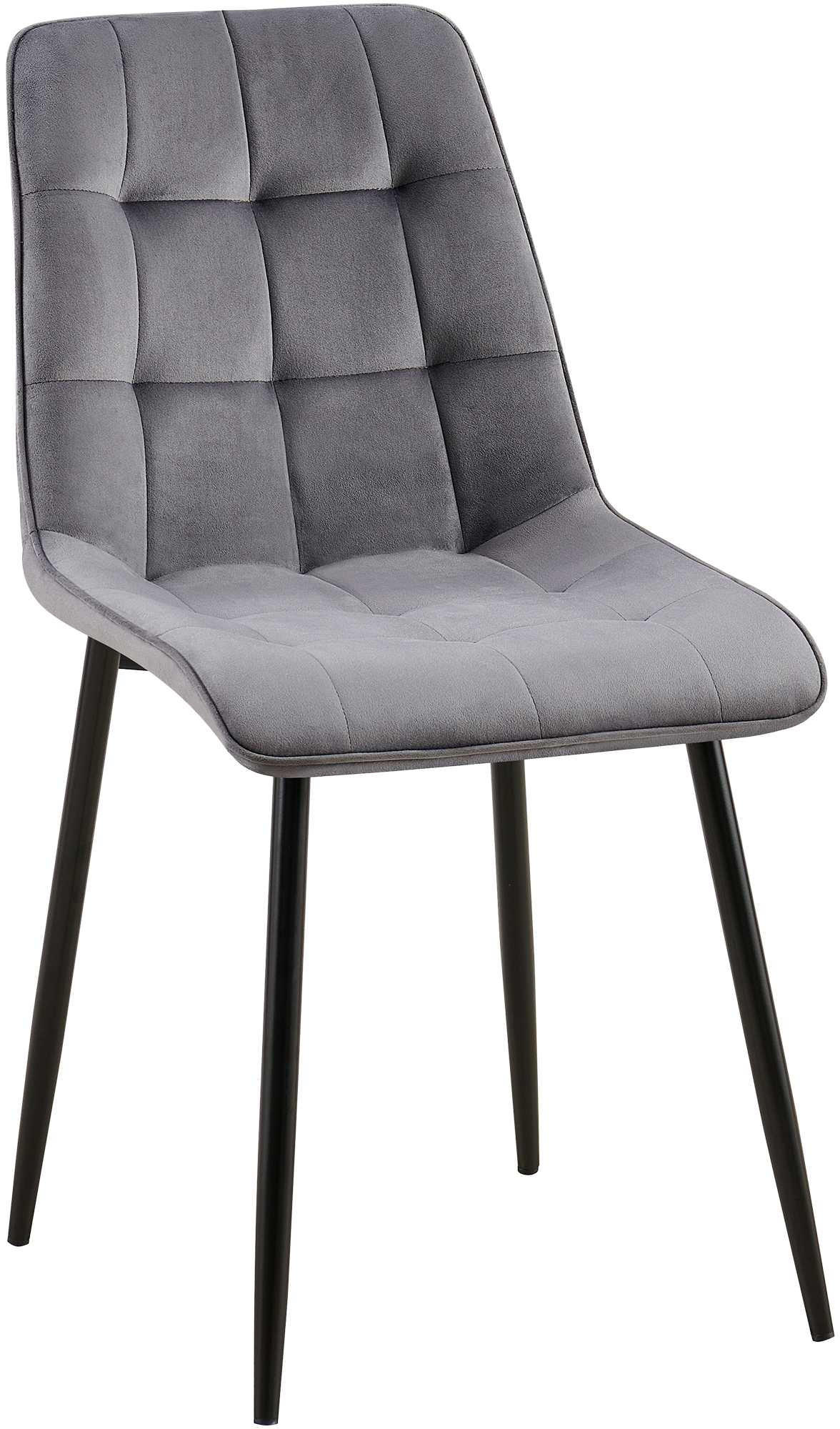 Deluke Esszimmerstuhl Dunkelgrau 47x89x61 cm