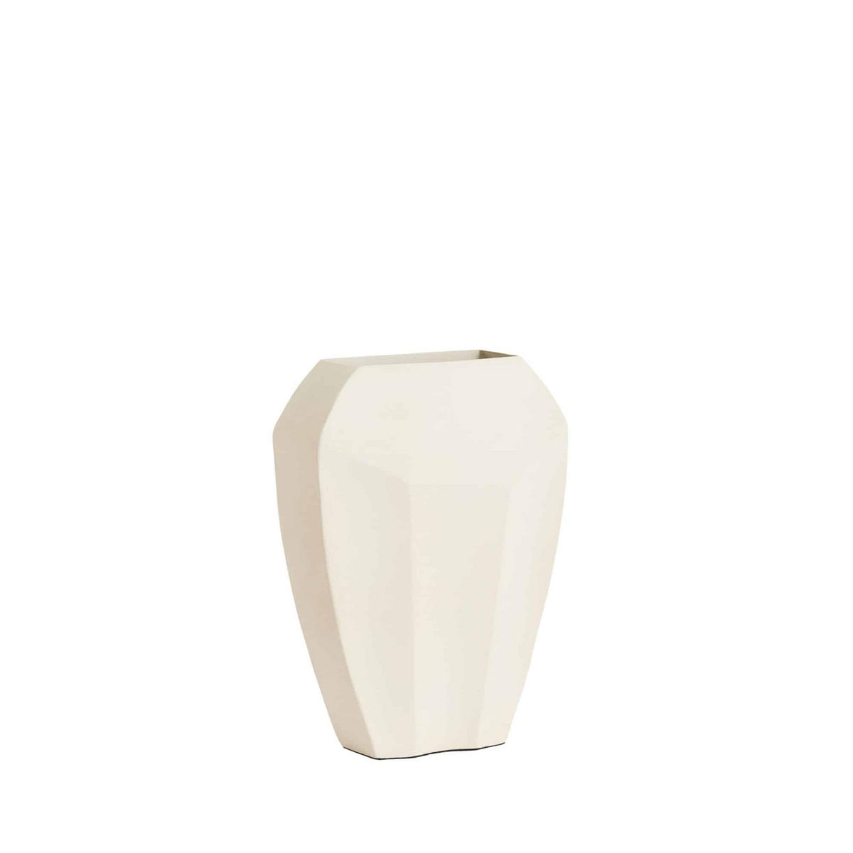 VASE Cordoba Weiß 25/11/34 cm - Weiß, Metall (34cm) - Light & Living