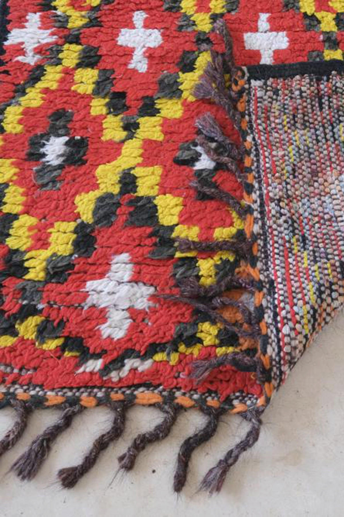 BERBERTEPPICH aus Baumwolle und Wolle 90x 287 cm - Rot, Naturmaterialien (90/287cm) - AFK Living