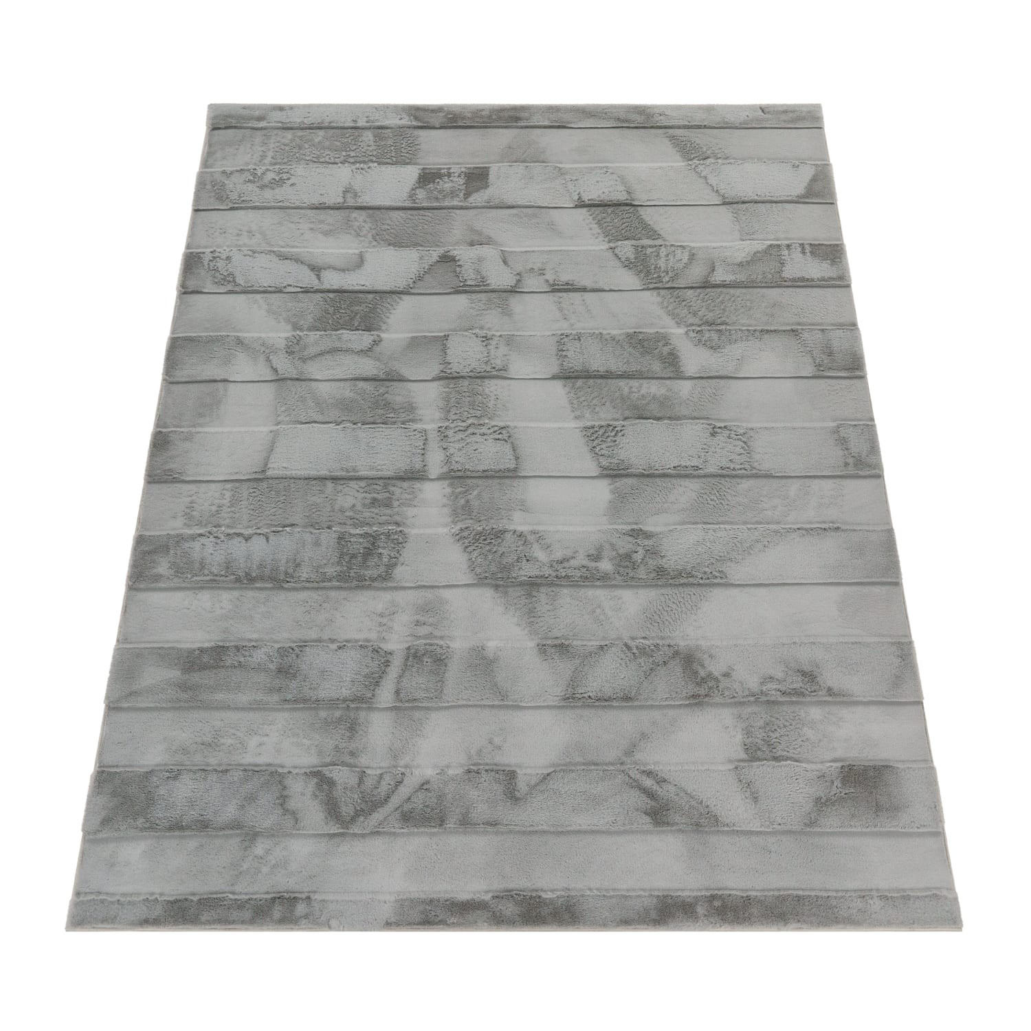Paco Home Hochflorteppich Grau 60x100 cm