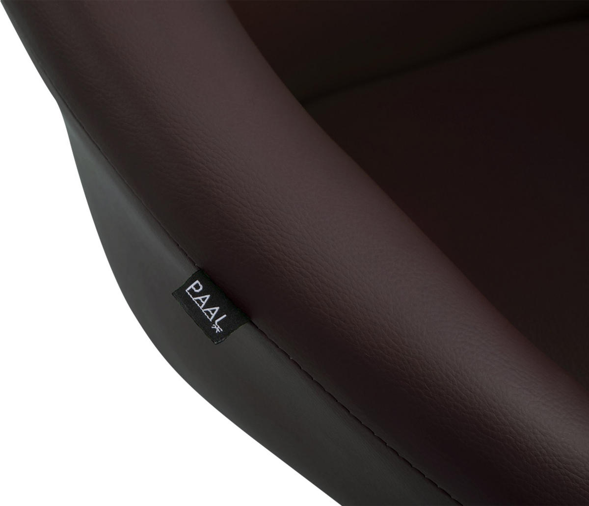 BARHOCKER 2er Set Lederlook braun - Chromfarben/Braun, Textil/Metall (55/86/51cm) - CLP