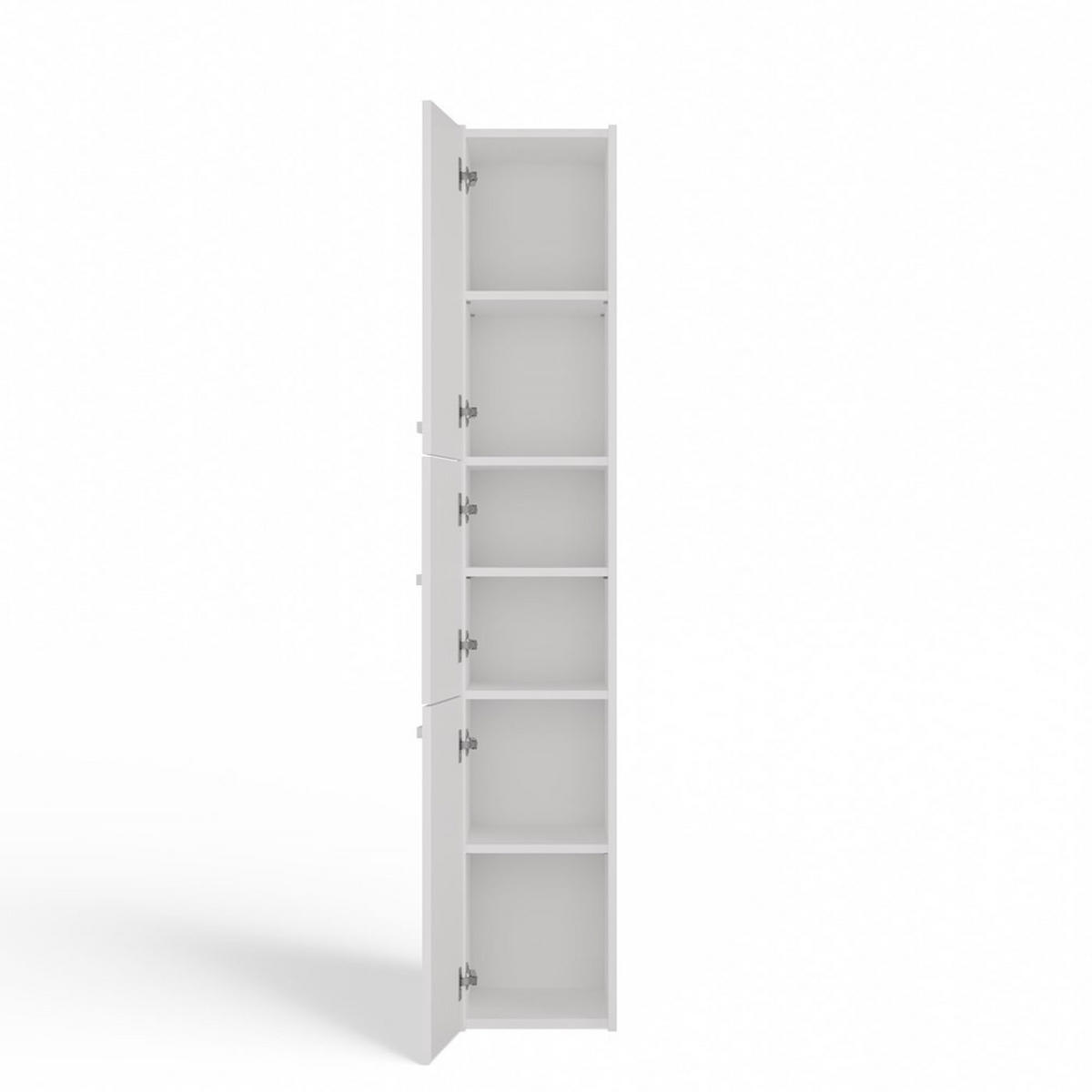 SKRIŇA kúpeľňová - biela, kompozitné drevo (30/170/30cm) - RAUMHIRSCH FURNITURE