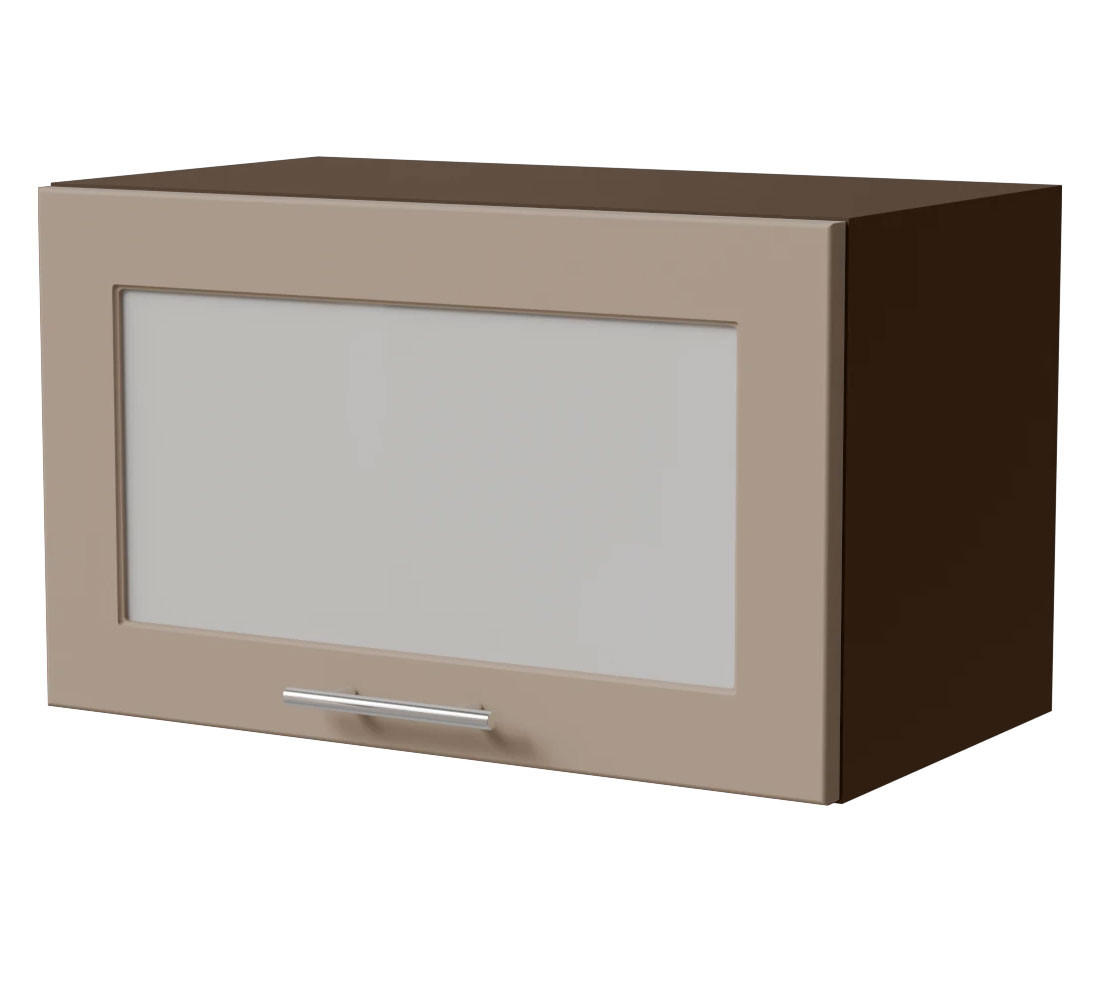 KLAPPHÄNGESCHRANK Brerra W4BS/60 Lava / RAL 1019 graubeige Matt 60 / 32,5 / 36cm - Dunkelgrau/Graubraun, Holz/Holzwerkstoff (60/36/32.5cm) - Feldmann-Wohnen