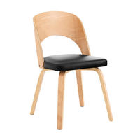 KÜCHENSTUHL Natur-Schwarz - Schwarz/Naturfarben, Holz (48/79/55cm) - SoBuy