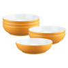 FOODBOWLS Liberty Pure Colors Mango Orange ø 25 cm 6er Set - Orange, Keramik (25.4cm) - Seltmann Weiden