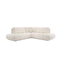 ECKSOFA Ecru SOHI Curio 02 Ausziehbar Mit Schlaffunktion - Ecru, Textil (266.5/266.5cm) - Sepro Meble