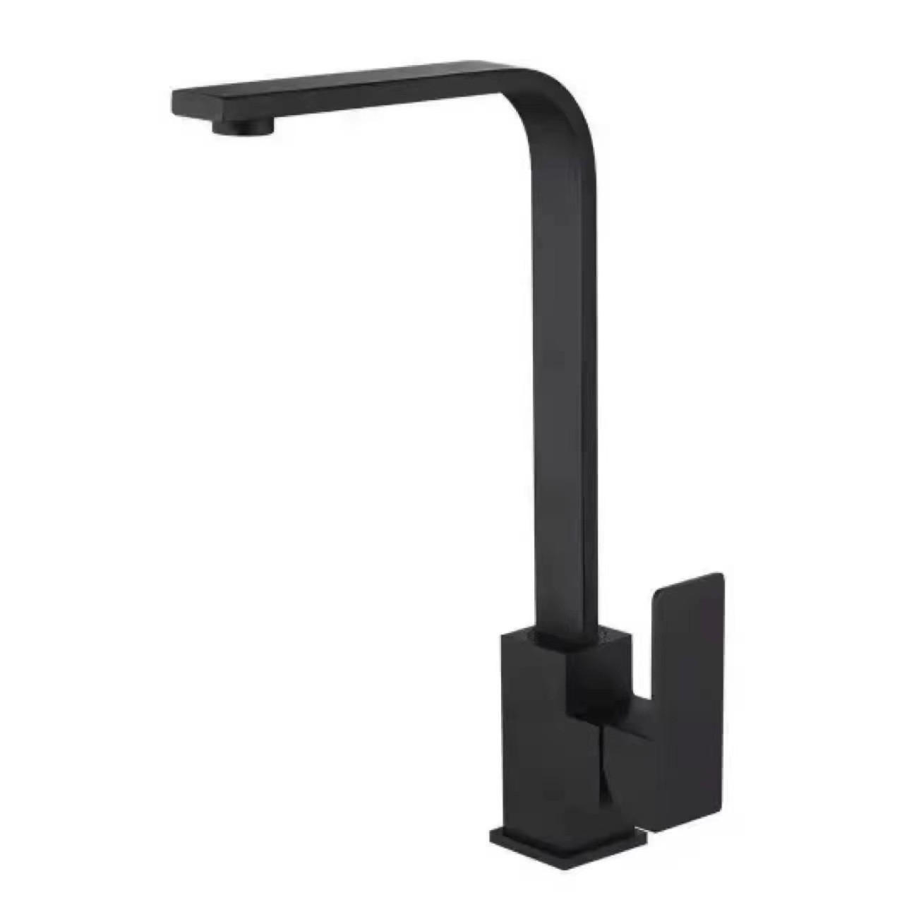 KÜCHENARMATUR, 45 x 19 cm, schwarz - Schwarz, Metall (50/7/25cm) - Vallsero