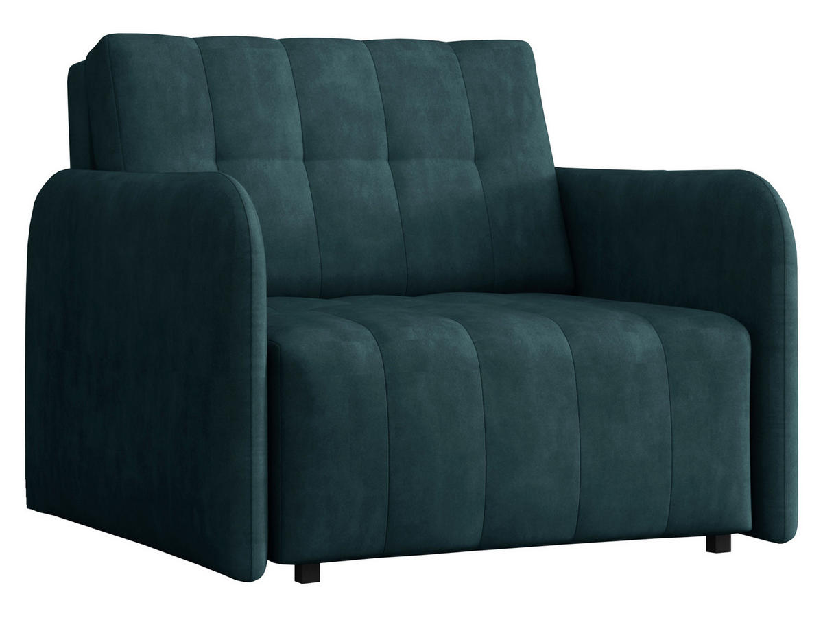 SCHLAFSOFA Viva Grand I - Türkis/Schwarz, Holz/Kunststoff (98/85/95cm) - MIRJAN24