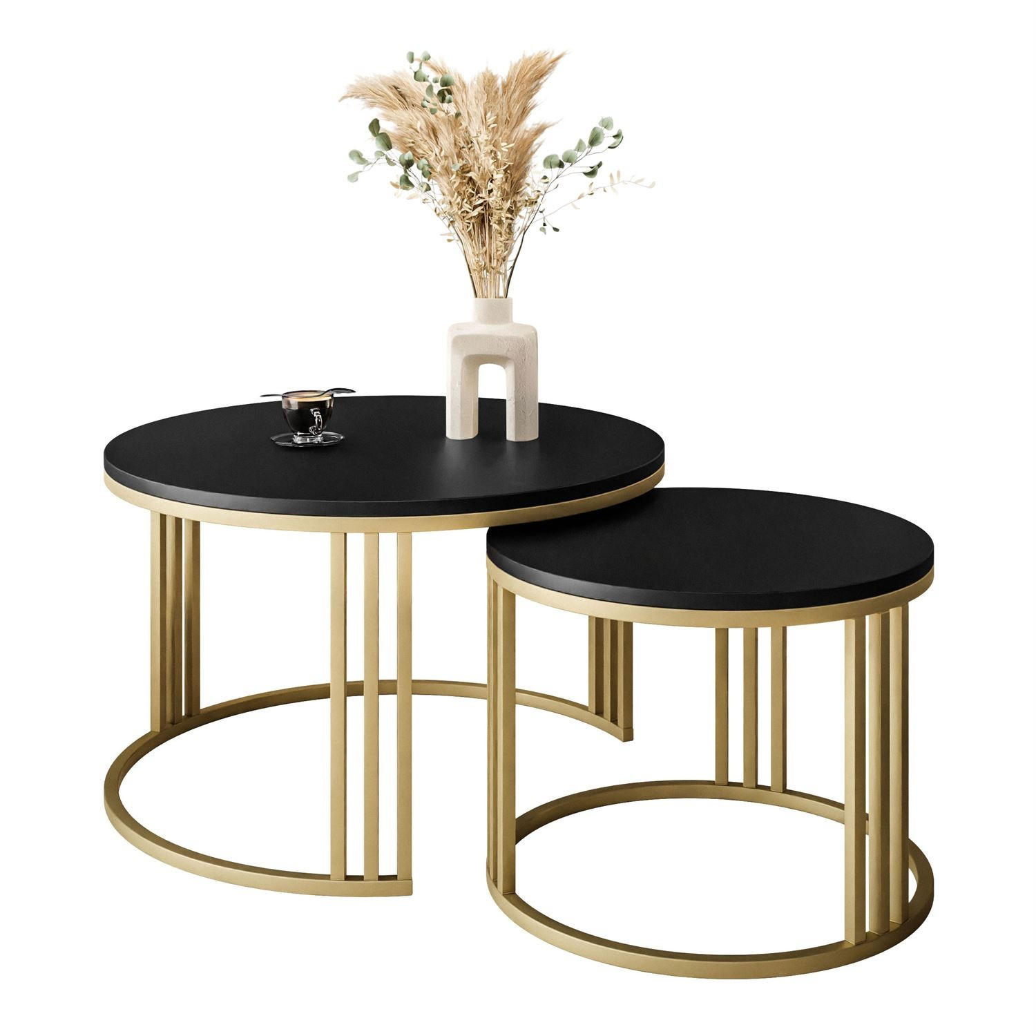 Lookway Couchtisch Gold 70x48x70 cm