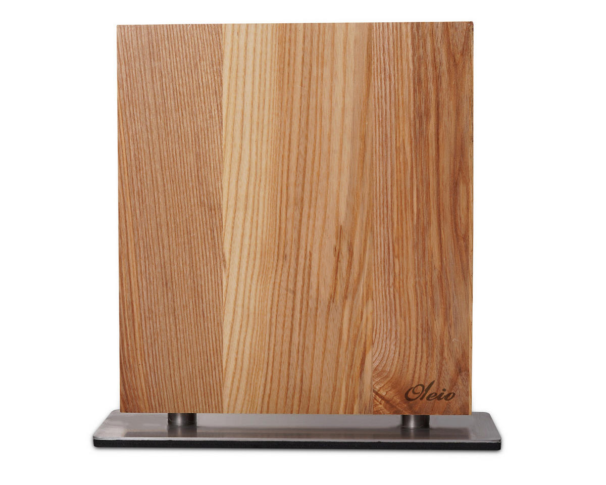 MAGNET-MESSERBLOCK - Eichefarben, Holz (23.6/3/26.5cm) - Oleio