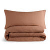 BETTWÄSCHE Musselin, 100% Baumwolle, 135/100 cm & 40/80 cm - Kupferfarben, Textil (135/100cm) - Blumtal