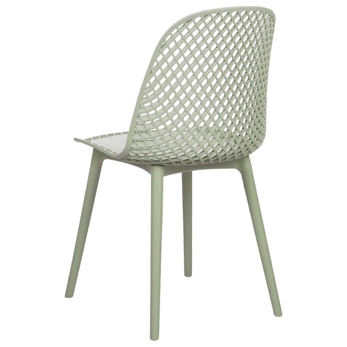 ESSZIMMERSTUHL 4er-Set Kunststoff Grün Emory - Grün, Kunststoff (45/81/52cm) - Beliani