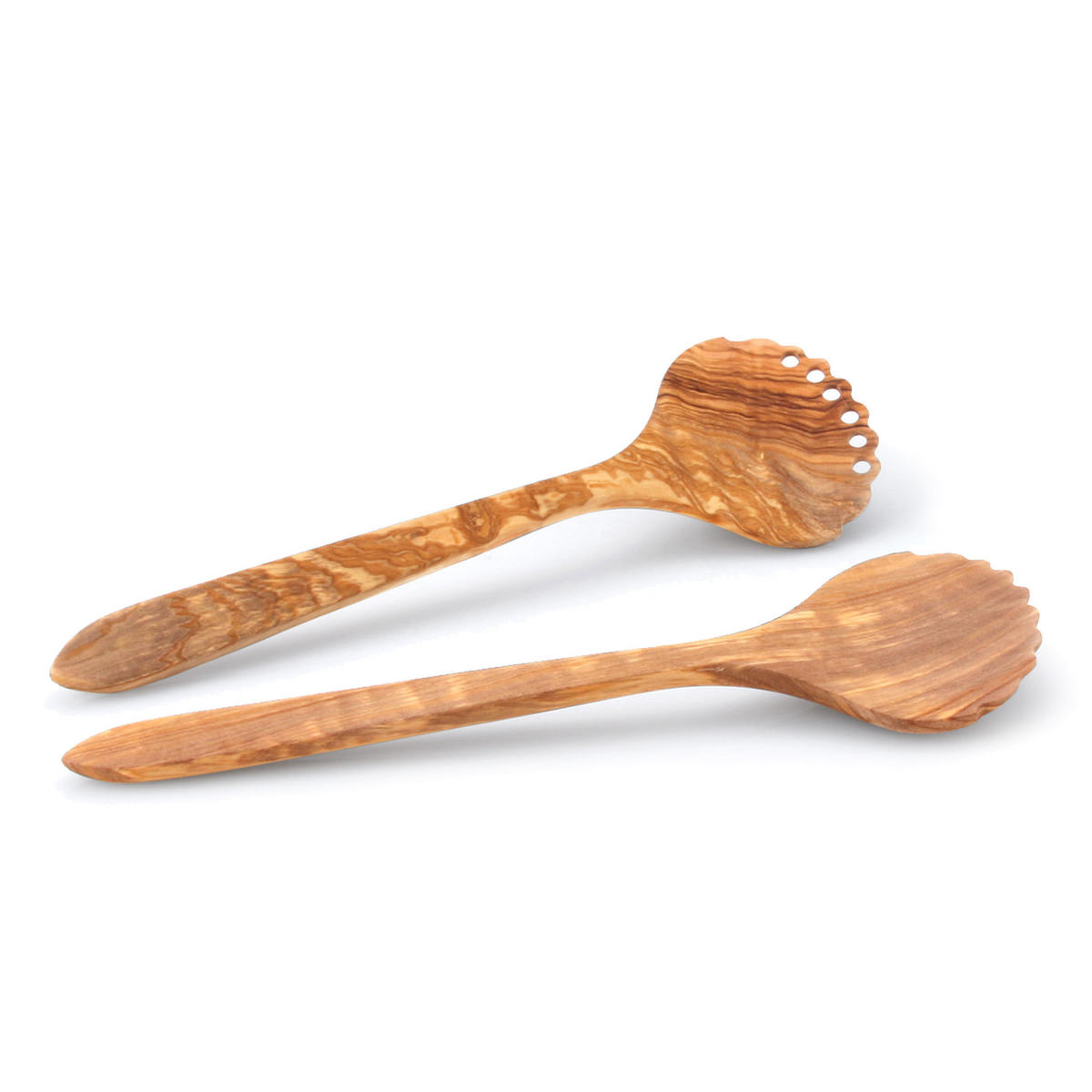 SALATBESTECK No. 1, 2-tlg., Akazienholz, L 31.5 cm - Braun, Holz (31cm) - Continenta