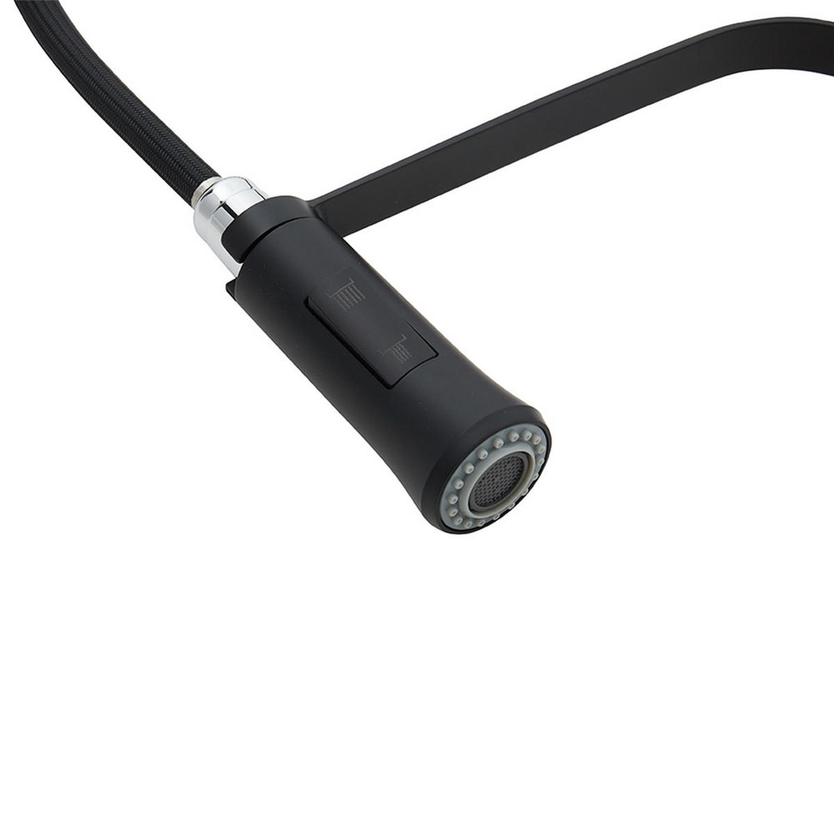KÜCHENARMATUR Ausziehbar Brausekopf Einhandgriff Schwarz - Schwarz, Metall (22/50/4cm) - Livingandhome