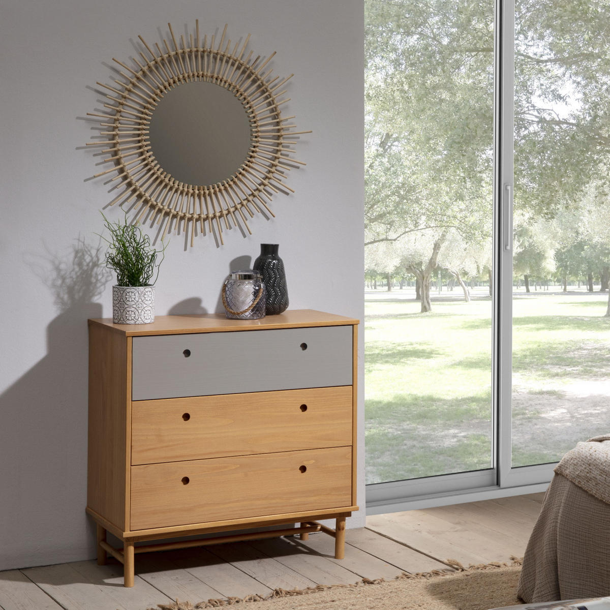 KOMMODE 80/82/40 Magnus - Wildeiche, Holz (80/82/40cm)