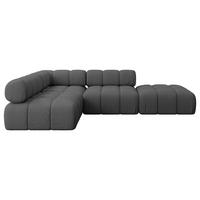 ECKSOFA modulares Sofa Favio-L1 - 285x190x70 cm Grau Bouclé - Grau, Holzwerkstoff/Textil (285/190cm) - ALTDECOR