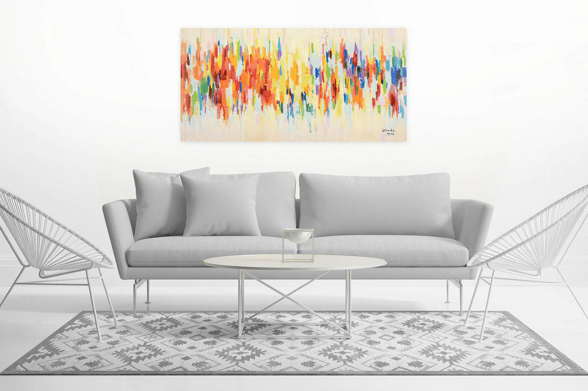 ACRYLBILD HANDGEMALT 120/60 cm - Multicolor, Holz/Textil (120/60cm) - KUNSTLOFT